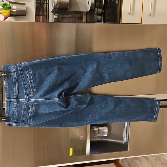 💕SEZANE💕 Sama High Waisted Tapered Jeans ~ Blue Denim 36 EU = US 4 NWT - Picture 11 of 16